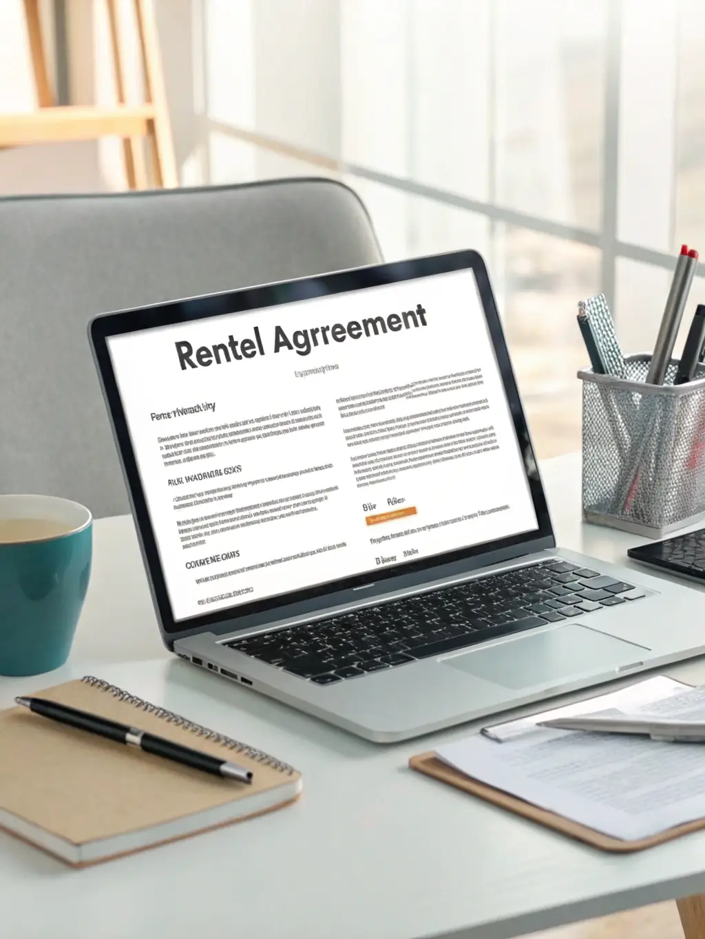 A visual representation of a 5-year lease agreement document, emphasizing the clarity and transparency of the terms.