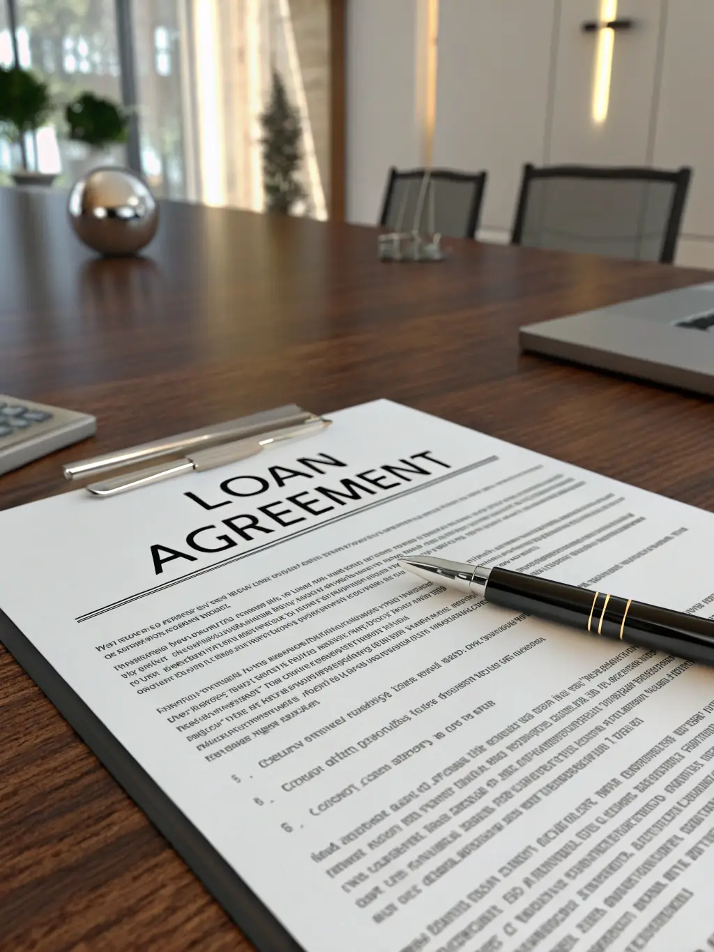 A visual representation of a 3-year lease agreement document, emphasizing the clarity and transparency of the terms.